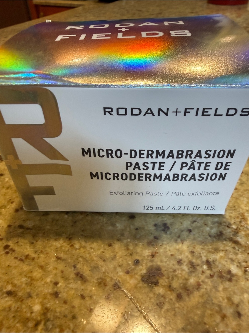 Rodan + Fields Micro-Dermabrasion Paste – Silver Packaging with Black Text